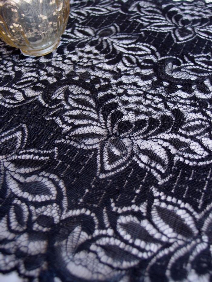 Vintage Black Lace Style No.1 Table Runner (12 x 108) - AsianImportStore.com - B2B Wholesale Lighting and Decor