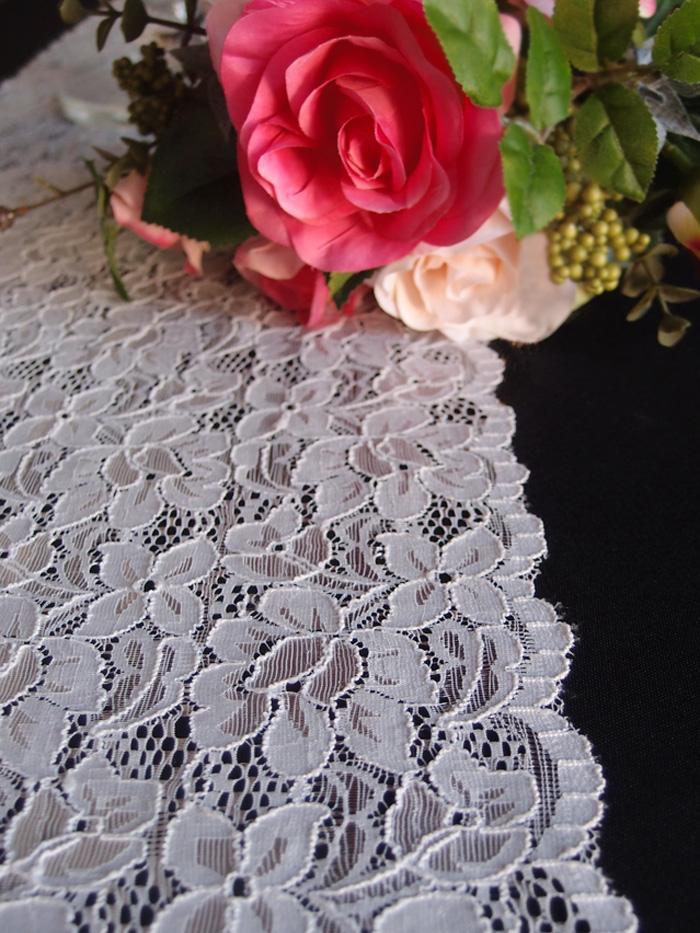 Vintage White Lace Style No.2 Wedding Table Runner 12 x 108 on