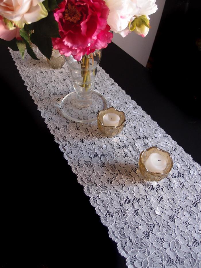 Vintage White Lace Style No.2 Table Runner (12 x 108) - AsianImportStore.com - B2B Wholesale Lighting and Decor