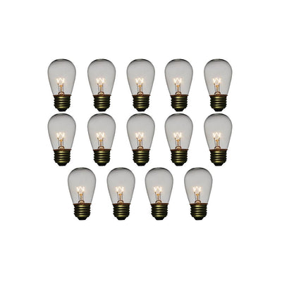 Clear 11-Watt Incandescent S14 Sign Replacement Light Bulbs, E26 Medium Base (14 PACK) - AsianImportStore.com - B2B Wholesale Lighting and Decor