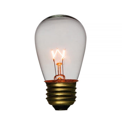 24 Socket Outdoor Commercial String Light Set, S14 Bulbs, 54 FT Black Cord w/ E26 Medium Base, Weatherproof