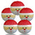 5 PACK | 14" Santa Claus Christmas Holiday Paper Lantern - AsianImportStore.com - B2B Wholesale Lighting and Decor