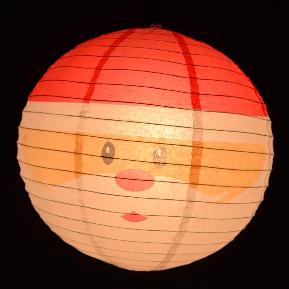 14" Santa Claus Christmas Holiday Paper Lantern - AsianImportStore.com - B2B Wholesale Lighting and Decor