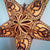 24" Brown Tan Alaskan Glitter Paper Star Lantern, Hanging Wedding & Party Decoration