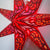 24" Red Babylon Glitter Paper Star Lantern, Hanging Wedding & Party Decoration
