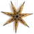 24" Latte Brown Koko Glitter Paper Star Lantern, Hanging Wedding & Party Decoration