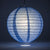 4" Serenity Blue Round Paper Lantern, Even Ribbing, Hanging Decoration (10 PACK) - AsianImportStore.com - B2B Wholesale Lighting and Decor