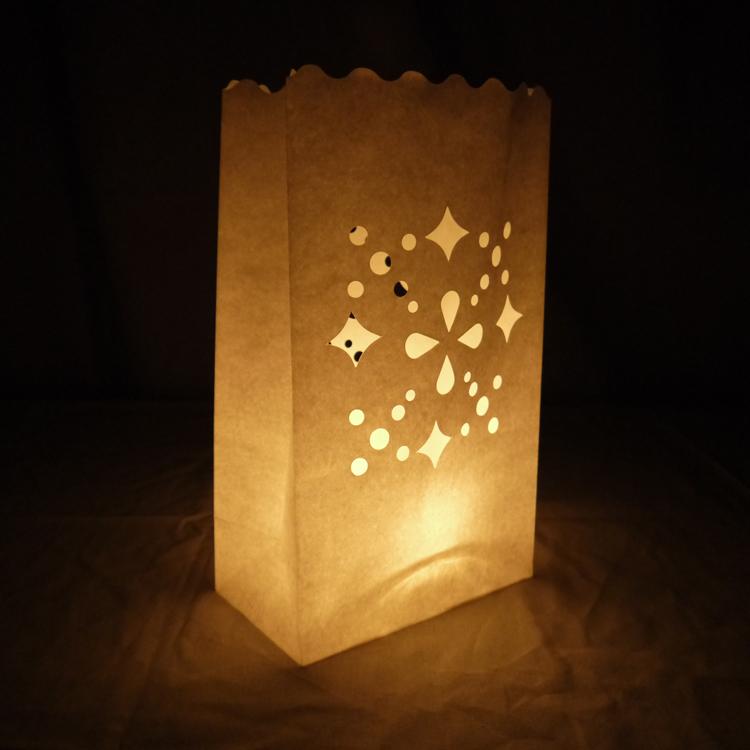 Multiple Shapes Snowflake Paper Luminaries / Luminary Lantern Bags Path Lighting (10 PACK) - AsianImportStore.com - B2B Wholesale Lighting and Decor