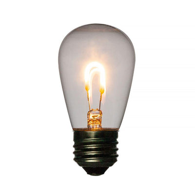 10-Pack LED Filament S14 Shatterproof Energy Saving Light Bulb, Dimmable, 1W,  E26 Medium Base - AsianImportStore.com - B2B Wholesale Lighting and Decor