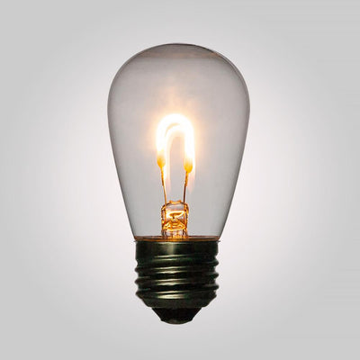 10-Pack LED Filament S14 Shatterproof Energy Saving Light Bulb, Dimmable, 1W,  E26 Medium Base - AsianImportStore.com - B2B Wholesale Lighting and Decor