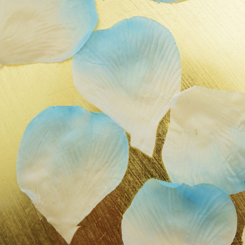  Light Blue Ombre Two-Tone Silk Rose Petals Confetti for Weddings in Bulk - AsianImportStore.com - B2B Wholesale Lighting and Decor