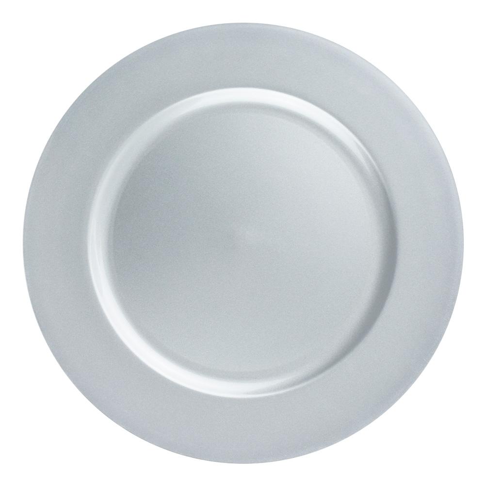  BULK PACK (6) | 13 Inch Silver Heavy Duty Wedding Charger Plate - AsianImportStore.com - B2B Wholesale Lighting and Decor