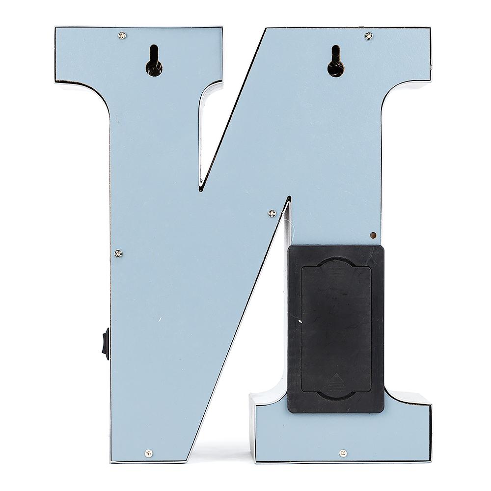 Silver Marquee Light Letter 'N' LED Metal Sign (8 Inch, Battery Operated w/ Timer) - AsianImportStore.com - B2B Wholesale Lighting and Decor