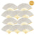 9" Silver Silk Hand Fans for Weddings (10 Pack) - AsianImportStore.com - B2B Wholesale Lighting and Decor