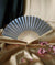 BULK PACK (50) 9" Silver Silk Hand Fans for Weddings - AsianImportStore.com - B2B Wholesale Lighting and Decor