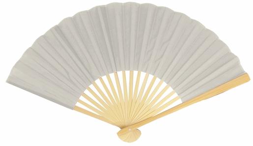 BULK PACK (50) 9" Silver Silk Hand Fans for Weddings - AsianImportStore.com - B2B Wholesale Lighting and Decor