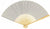 BULK PACK (50) 9" Silver Silk Hand Fans for Weddings - AsianImportStore.com - B2B Wholesale Lighting and Decor