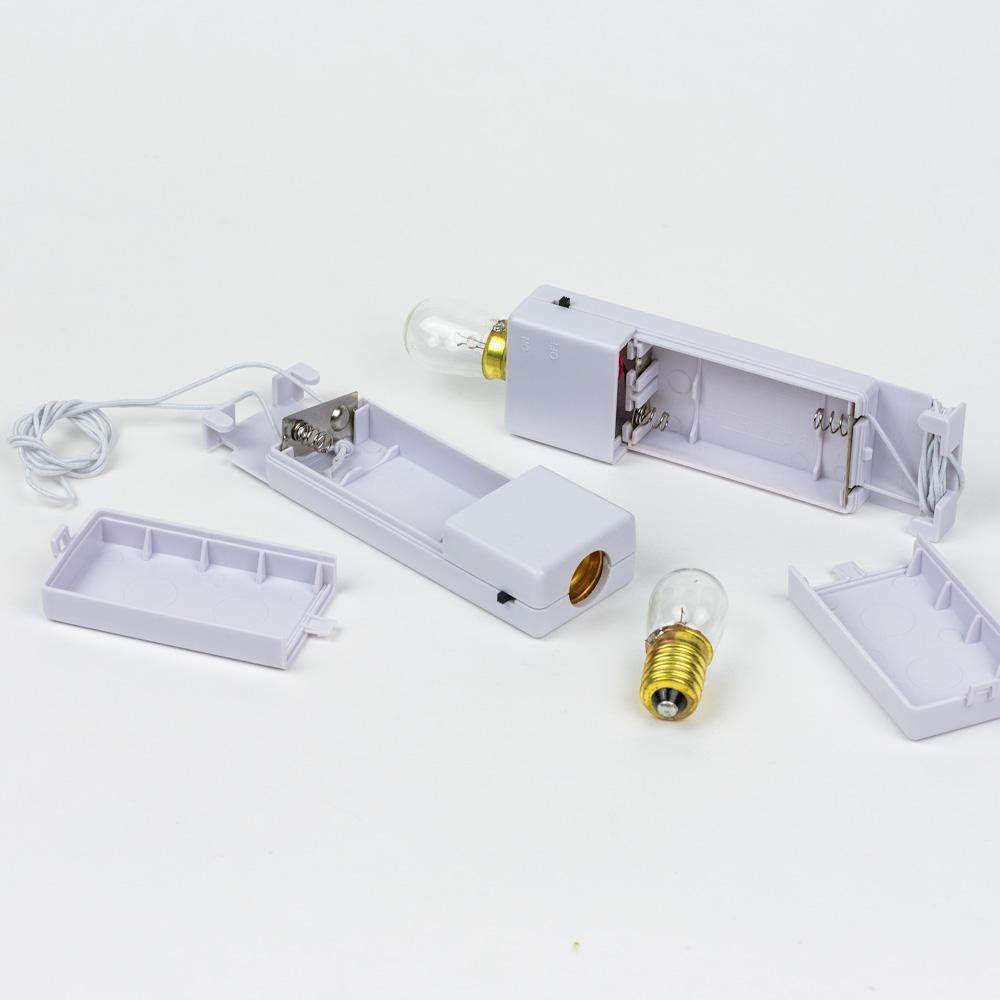 MoonBright&#8482; BULK PACK (6) Single Bulb Hanging Lights for Lanterns, White (Battery Powered) - AsianImportStore.com - B2B Wholesale Lighting and Decor