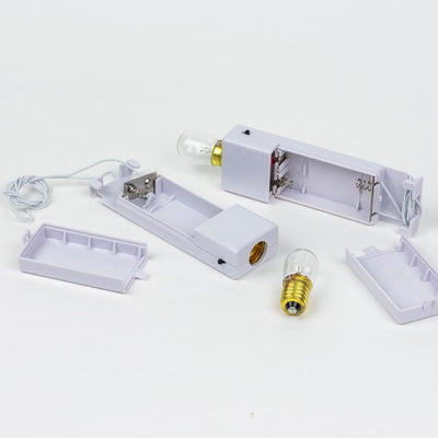 MoonBright&#8482; BULK PACK (6) Single Bulb Hanging Lights for Lanterns, White (Battery Powered) - AsianImportStore.com - B2B Wholesale Lighting and Decor