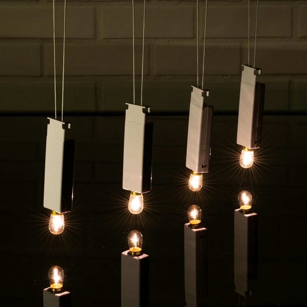 MoonBright&#8482; BULK PACK (6) Single Bulb Hanging Lights for Lanterns, White (Battery Powered) - AsianImportStore.com - B2B Wholesale Lighting and Decor