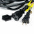 (Cord Only) 24 Socket SJTW Outdoor Commercial DIY String Light 54 FT Black Cord w/ E26 Medium Base, Weatherproof