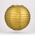 4" Gold Round Paper Lantern, Even Ribbing, Hanging Decoration (10 PACK) - AsianImportStore.com - B2B Wholesale Lighting and Decor