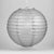 4" Silver Round Paper Lantern, Even Ribbing, Hanging Decoration (10 PACK) - AsianImportStore.com - B2B Wholesale Lighting and Decor
