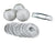 4" Silver Round Paper Lantern, Even Ribbing, Hanging Decoration (10 PACK) - AsianImportStore.com - B2B Wholesale Lighting and Decor