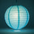 4" Water Blue Round Paper Lantern, Even Ribbing, Hanging Decoration (10 PACK) - AsianImportStore.com - B2B Wholesale Lighting and Decor