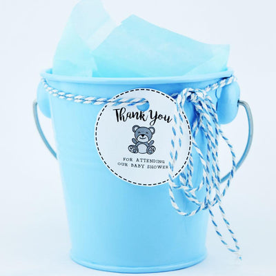 Small 4" Blue Metal Pail Bucket Party Favor with Handle - AsianImportStore.com - B2B Wholesale Lighting and Decor