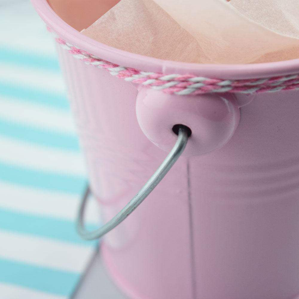 Small 4" Pink Metal Pail Bucket Party Favor with Handle - AsianImportStore.com - B2B Wholesale Lighting and Decor