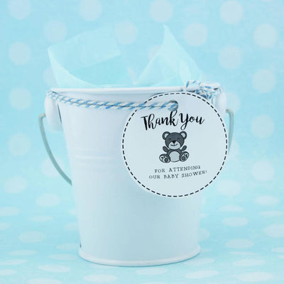 Small 4" White Metal Pail Bucket Party Favor with Handle - AsianImportStore.com - B2B Wholesale Lighting and Decor