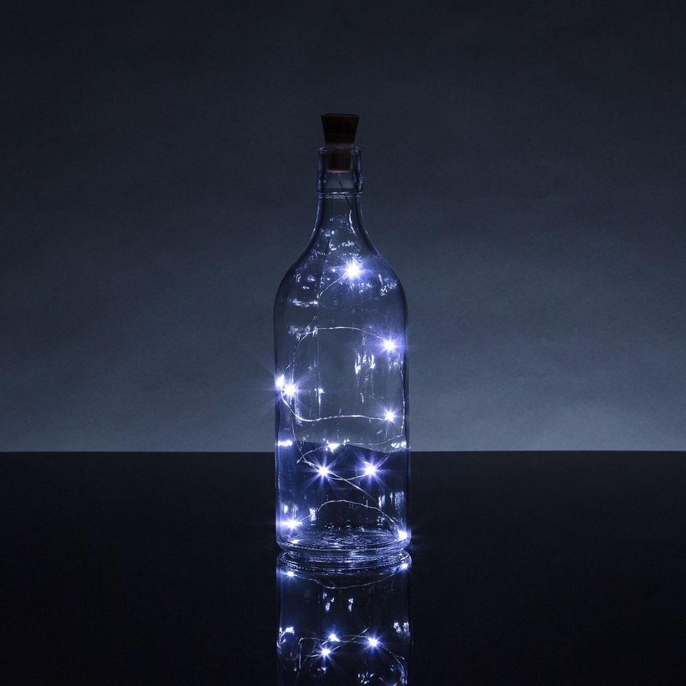 3 Ft 10 Super Bright Cool White LED Solar Operated Wine Bottle lights With Cork DIY Fairy String Light For Home Wedding Party Decoration - AsianImportStore.com - B2B Wholesale Lighting and Decor