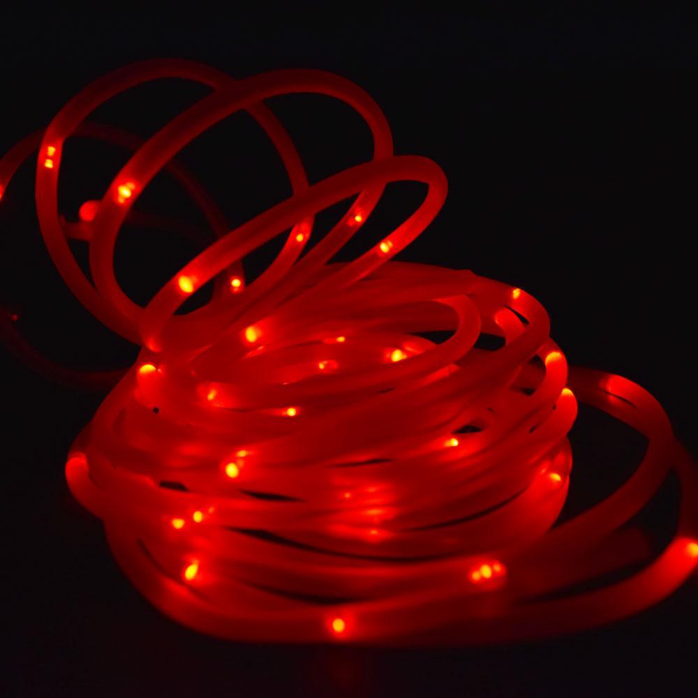 50 Red LED Solar Powered Garden Stake Rope Tube String Light  w/ Light Sensor (16.5 FT) (20 PACK) - AsianImportStore.com - B2B Wholesale Lighting and Décor
