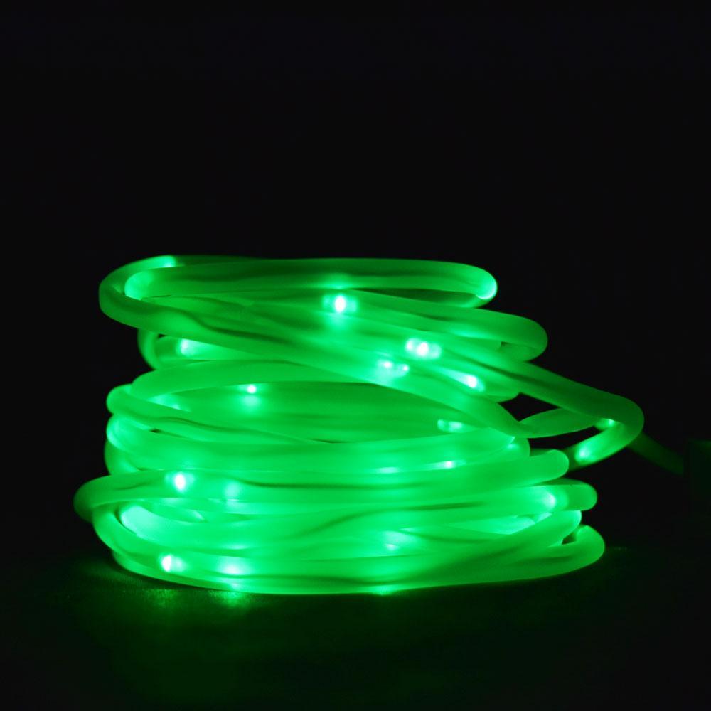 50 Green LED Solar Powered Garden Stake Rope Tube String Light  w/ Light Sensor (16.5 FT) (20 PACK) - AsianImportStore.com - B2B Wholesale Lighting and Décor