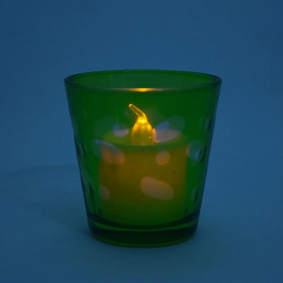 Spotted Votive Tea Light Candle Holders (Green, 4 PACK) - AsianImportStore.com - B2B Wholesale Lighting and Decor