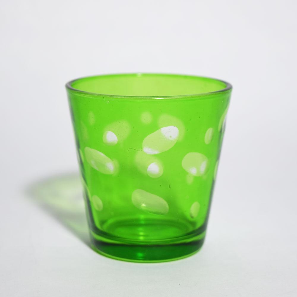  Spotted Votive Tea Light Candle Holders (Green, 4 PACK) - AsianImportStore.com - B2B Wholesale Lighting and Decor