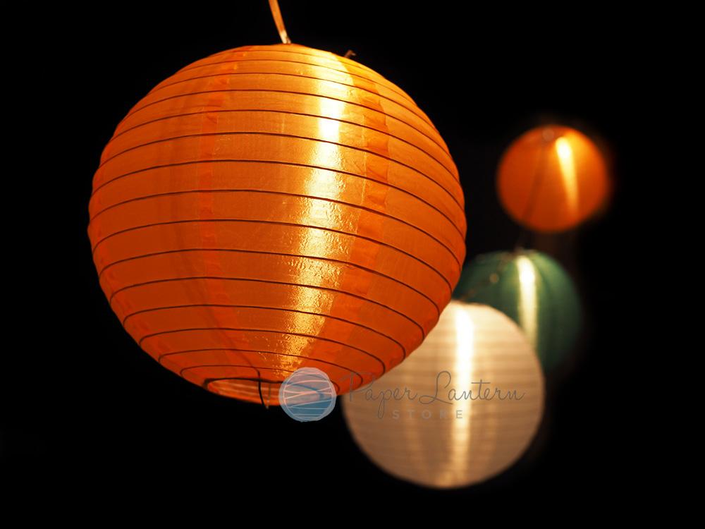 10" St. Patrick's Day Shimmering Nylon Lantern String Light COMBO Kit (21 FT) - AsianImportStore.com - B2B Wholesale Lighting and Decor