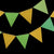 St. Patrick's Day Holiday Green & Gold Triangle Flag Pennant Banner Combo Kit (11FT) - AsianImportStore.com - B2B Wholesale Lighting and Decor