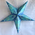 3-PACK + Cord | Dark Blue Lotus Glittered 24" Illuminated Paper Star Lanterns and Lamp Cord Hanging Decorations - AsianImportStore.com - B2B Wholesale Lighting and Decor