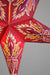 24" Red / Vanilla Cream Lotus Glitter Paper Star Lantern, Hanging - AsianImportStore.com - B2B Wholesale Lighting and Decor