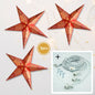 3-PACK + Cord | Red Monarch Glitter 24" Illuminated Paper Star Lanterns and Lamp Cord Hanging Decorations - AsianImportStore.com - B2B Wholesale Lighting and Decor