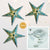 3-PACK + Cord | Light Blue Mouri Glitter 24" Illuminated Paper Star Lanterns and Lamp Cord Hanging Decorations - AsianImportStore.com - B2B Wholesale Lighting and Decor