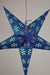 24" Dark Blue / Green Winds Glitter Paper Star Lantern, Hanging - AsianImportStore.com - B2B Wholesale Lighting and Decor