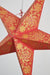 3-PACK + Cord | Red Winds Glitter 24" Illuminated Paper Star Lanterns and Lamp Cord Hanging Decorations - AsianImportStore.com - B2B Wholesale Lighting and Decor
