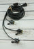 3-PACK + Cord | Silver Metallic 24" Illuminated Paper Star Lanterns and Lamp Cord Hanging Decorations - AsianImportStore.com - B2B Wholesale Lighting and Decor