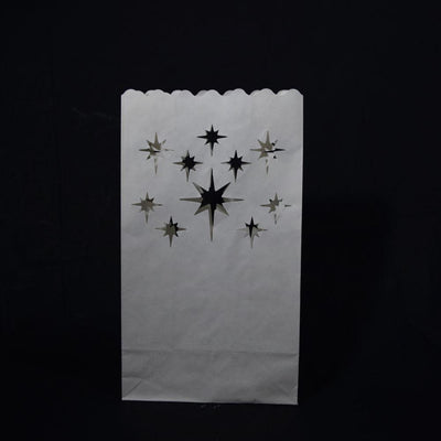 Starburst Paper Luminaries / Luminary Lantern Bags Path Lighting (10 PACK) - AsianImportStore.com - B2B Wholesale Lighting and Decor