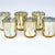 Stripe Votive Tea Light Glass Candle Holder - Gold (2.5 Inches) (6 PACK) - AsianImportStore.com - B2B Wholesale Lighting and Decor