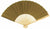 BULK PACK (50) 9" Olive / Brown Green Silk Hand Fans for Weddings - AsianImportStore.com - B2B Wholesale Lighting and Decor