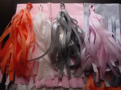 BLOWOUT (100 PACK) Tissue Paper Tassel Garland Kit - Powder Mix